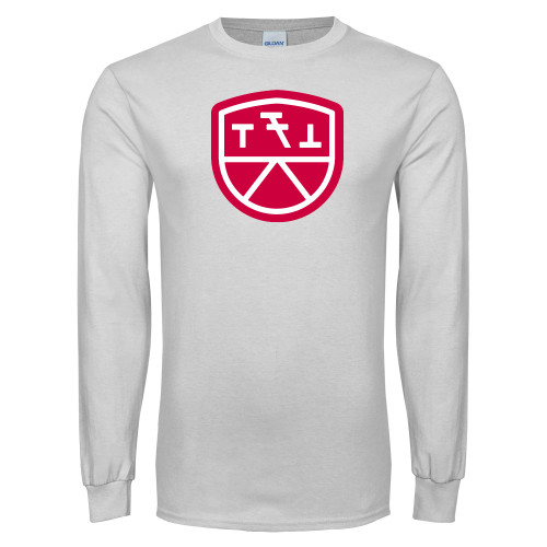 White Long Sleeve T Shirt-Primary Mark