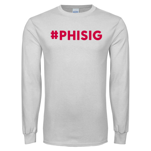 White Long Sleeve T Shirt-PHISIG