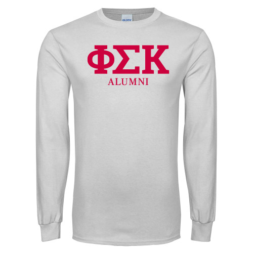 White Long Sleeve T Shirt-Alumni