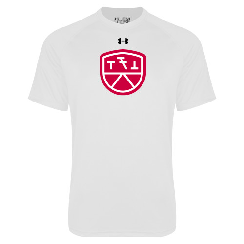 Under Armour White Tech Tee-Primary Mark