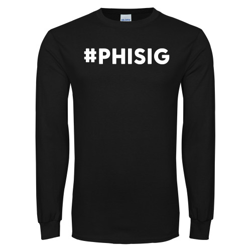 Black Long Sleeve T Shirt-PHISIG