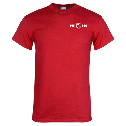 Red T Shirt-Phi Sig Wordmark