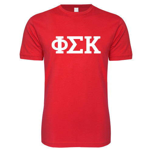  Next Level Red Softstyle T Shirt - Greek Letters