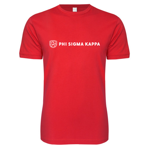  Next Level Red Softstyle T Shirt - Phi Sigma Kappa