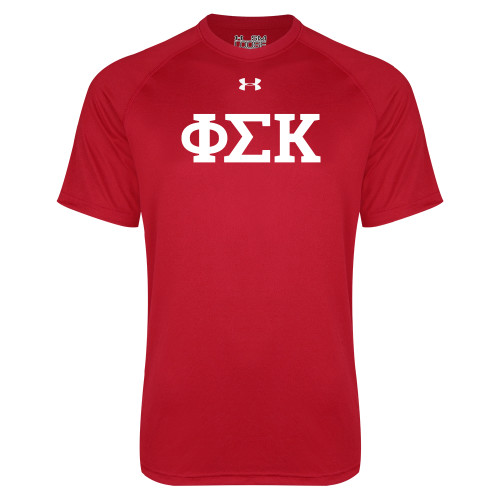 Under Armour Red Tech Tee-Greek Letters
