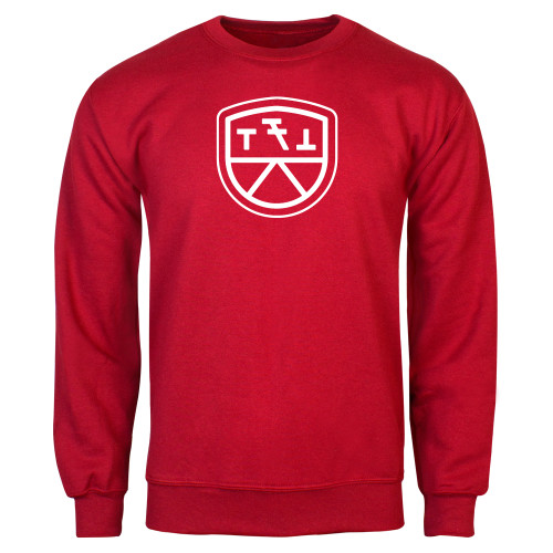Red Fleece Crew-Primary Mark