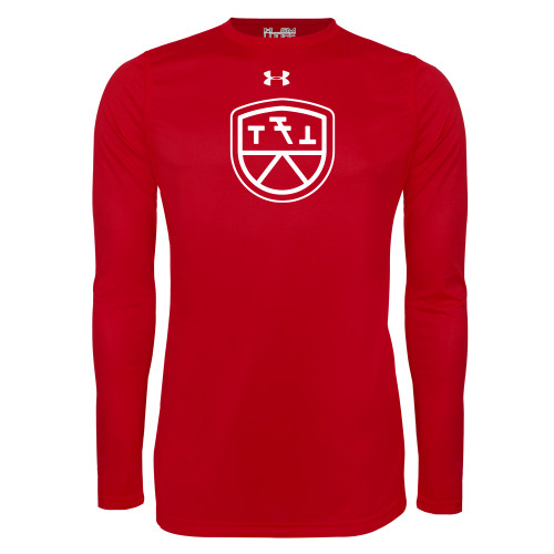 Under Armour Red Long Sleeve Tech Tee-Primary Mark