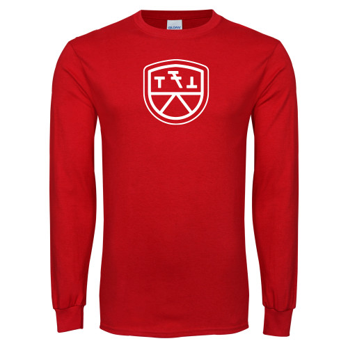 Red Long Sleeve T Shirt-Primary Mark
