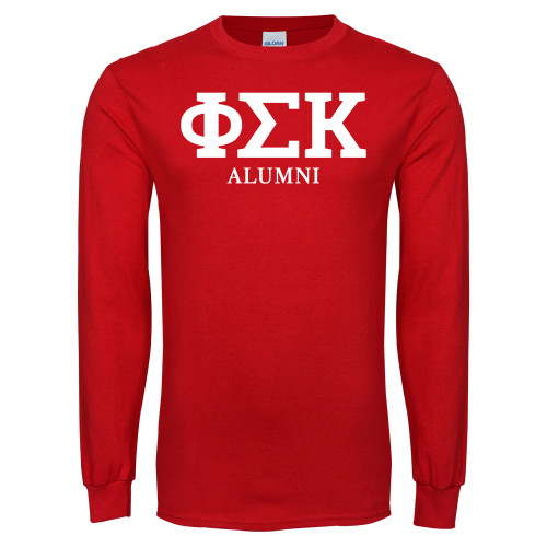 Red Long Sleeve T Shirt-Alumni