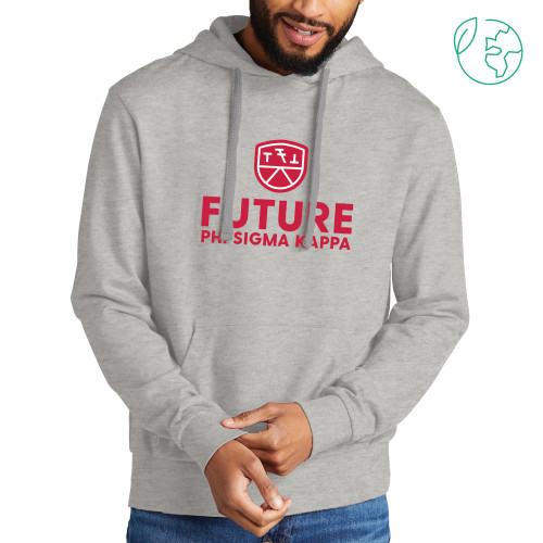 Allmade Light Grey Organic French Terry Pullover Hoodie-Future Phi Sigma Kappa