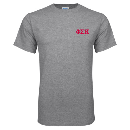  Grey T Shirt - Greek Letters