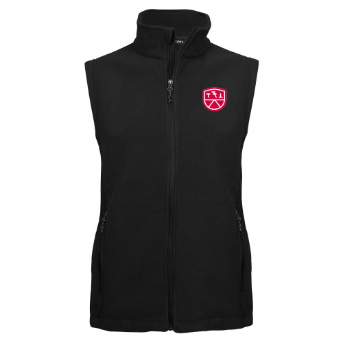 Black Fleece Full Zip Vest-Primary Mark