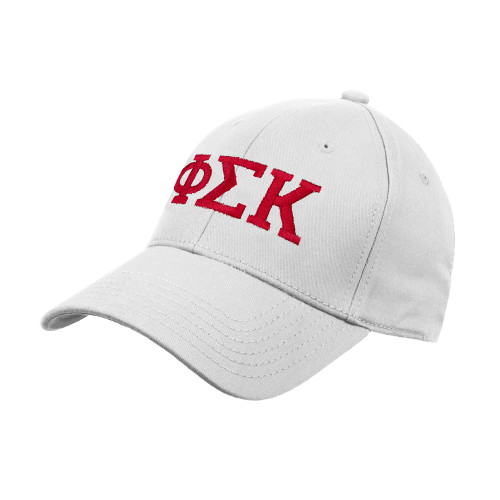  White Structured Adjustable Pro Style Hat - Greek Letters