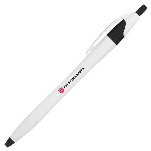  Dart White/Black Pen w/Blue Ink - Phi Sigma Kappa