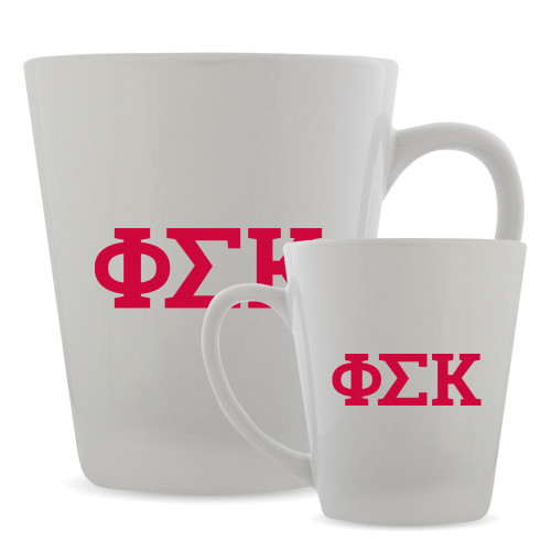 Full Color Latte Mug 12oz-Greek Letters