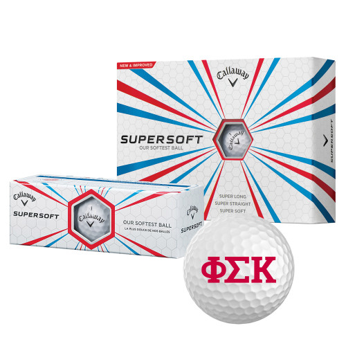  Callaway Supersoft Golf Balls 12/pkg - Greek Letters