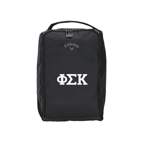  Callaway Clubhouse Black Golf Shoe Bag - Greek Letters