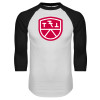 Thumbnail image for  White/Black Raglan Baseball T Shirt