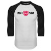 Thumbnail image for  White/Black Raglan Baseball T Shirt