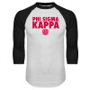 Thumbnail image for  White/Black Raglan Baseball T Shirt