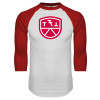 Thumbnail image for  White/Red Raglan Baseball T Shirt