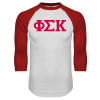 Thumbnail image for  White/Red Raglan Baseball T Shirt