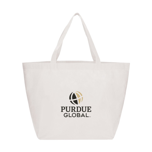 Purdue Yaya Non Woven White Shopper Tote