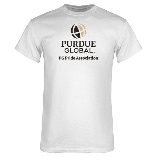  White T Shirt - Purdue Global - PG Pride Association