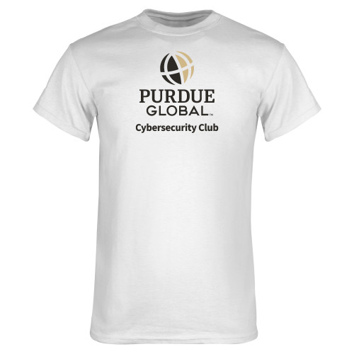  White T Shirt - Purdue Global - Cybersecurity Club