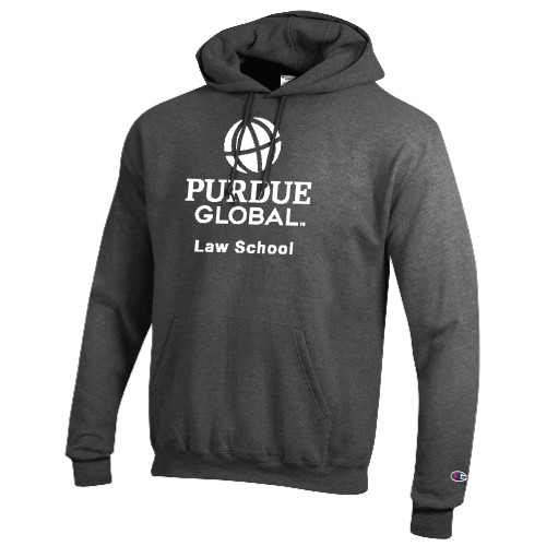  Champion Granite Heather Fleece Hoodie - Purdue Global - Law School