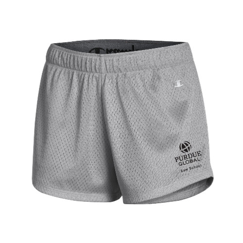  Champion Womens Grey Mesh Short - Purdue Global - Law School
