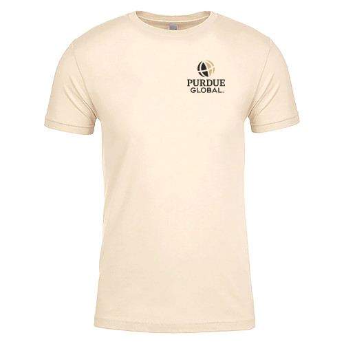  Next Level Unisex Natural Cotton Tee - Purdue Global Primary Mark - Vertical