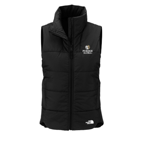  The North Face Womens Black Everyday Insulated Vest - Purdue Global Primary Mark - Vertical
