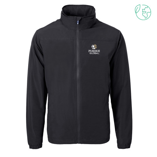  C&B Black Charter Eco Recycled Full Zip Jacket - Purdue Global Primary Mark - Vertical