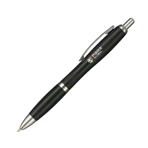  Nash Wheat Straw Ballpoint Black Pen - Purdue Global Primary Mark - Horizontal
