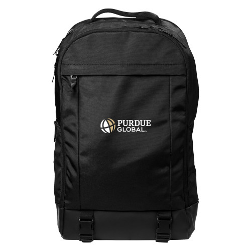  Mercer+Mettle Black Backpack - Purdue Global Primary Mark - Horizontal