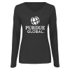 Thumbnail image for  Womens Dark Heather Long Sleeve V Neck Tee 