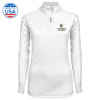 Thumbnail image for  Syntrel Womens White Interlock 1/4 Zip