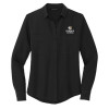 Thumbnail image for  Mercer + Mettle Womens Black Crepe Long Sleeve Camp Blouse