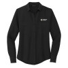 Thumbnail image for  Mercer + Mettle Womens Black Crepe Long Sleeve Camp Blouse