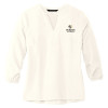 Thumbnail image for  Mercer + Mettle Womens Ivory 3/4 Sleeve Crepe Blouse