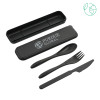 Thumbnail image for  Bamboo Fiber Black Cutlery Set