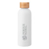 Thumbnail image for  Blair White Stainless Steel Bottle w/ Bamboo Lid 17 oz