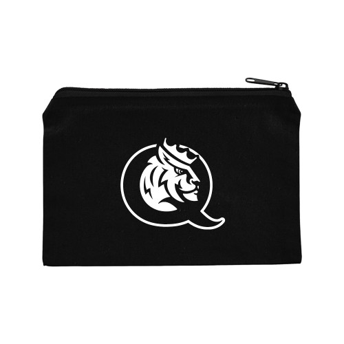  8oz. Black Cotton Travel Pouch - Queens Athletic Mark