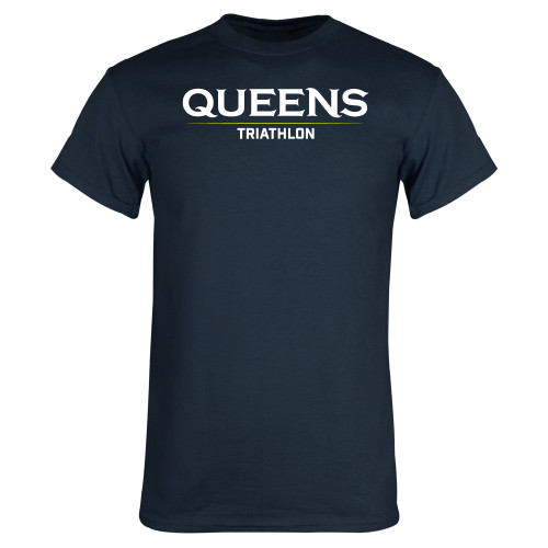  Navy T Shirt - Queens -  Triathlon