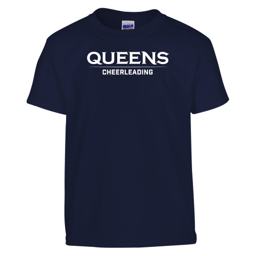  Youth Navy T Shirt - Queens -  Cheerleading