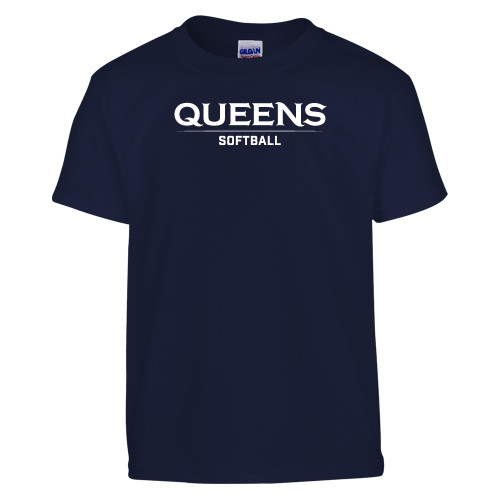  Youth Navy T Shirt - Queens -  Softball