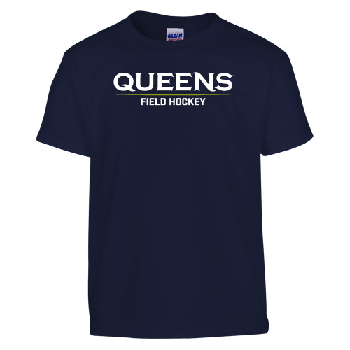  Youth Navy T Shirt - Queens -  Field Hockey