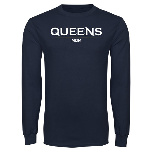  Navy Long Sleeve T-Shirt - Queens - Mom