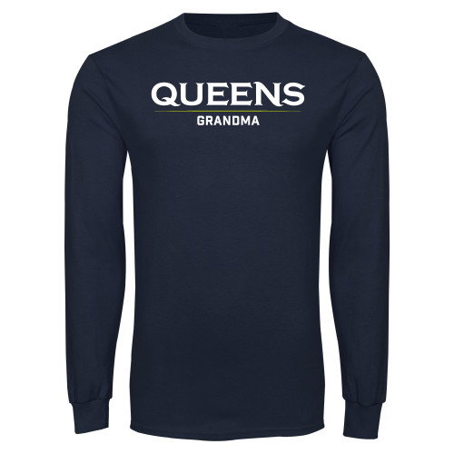  Navy Long Sleeve T-Shirt - Queens - Grandma